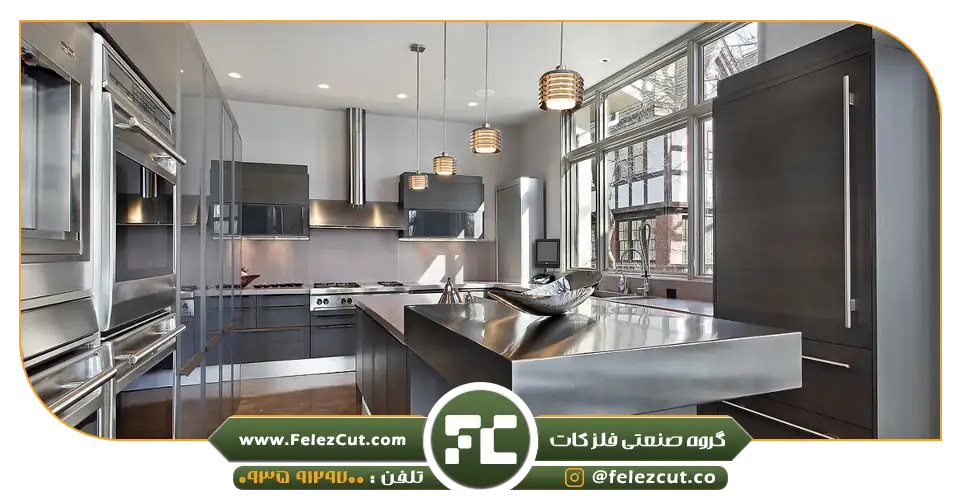 طراحی داخلی مدرن - دکوراسیون استیل - استیل ضدزنگ - دکوراسیون مدرن - استیل براق 