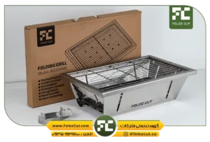 منقل تاشو استیل FELEZ CUT مدل ADOORAN