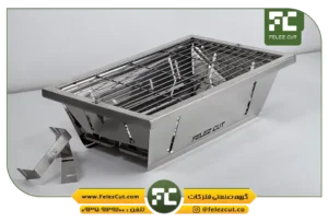 منقل تاشو استیل FELEZ CUT مدل ADOORAN