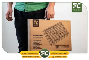 منقل تاشو استیل FELEZ CUT مدل ADOORAN