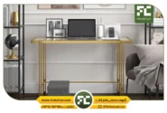 میز کامپیوتر پایه استیل ساده
