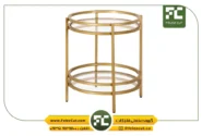 میز جلو مبلی عسلی استیل طلایی رنگ